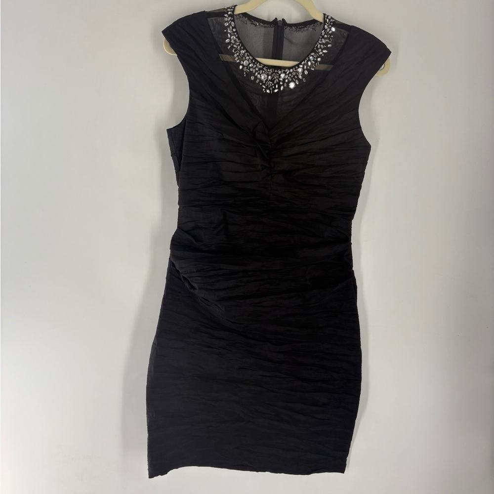 Collections By Lourea Crinkle V Shaped Cocktail Formal Dress- Size 8